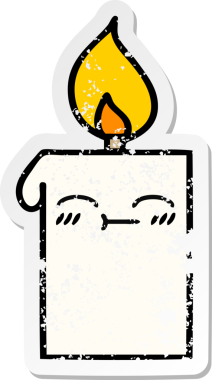 Bir insan tarafından çizilmiş şirin bir çizgi filmin sıkıntılı çıkartması.