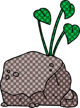 Bir insan tarafından çizilmiş tuhaf çizgi film sarmaşıkları