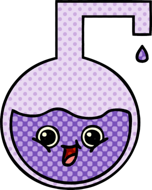 Bir insan tarafından çizilmiş bir bilim deneyinin çizgi romanı.