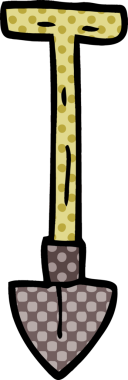 bir insan tarafından çizilmiş karalama küreği