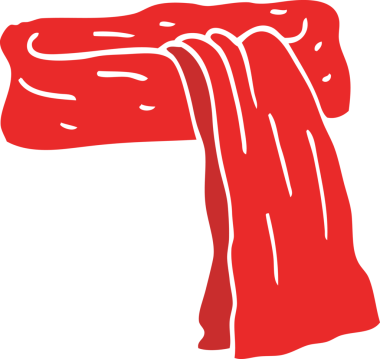 Bir insan tarafından çizilmiş karalama eşarbı.