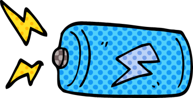 Bir insan tarafından çizilmiş karalama bataryası.