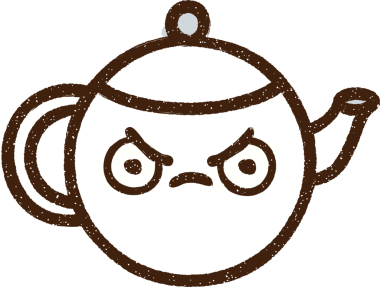 Bir insan tarafından çizilen Kettle Tebeşiri