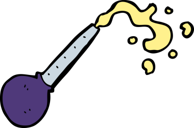 bir insan tarafından çizilmiş karikatür pipeti