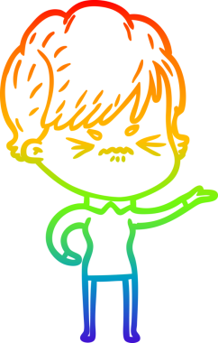 Bir insan tarafından çizilmiş karikatür çizimi.