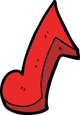 bir insan tarafından çizilmiş karikatür notası