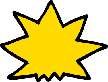 bir insan tarafından çizilen çizgi film patlaması