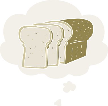 Düşünce baloncuğu ile dilimlenmiş çizgi film bir insan tarafından çizilmiş