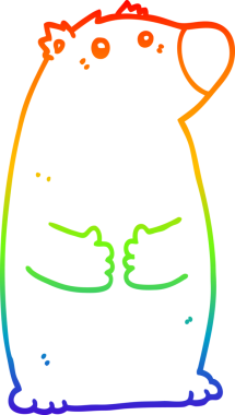 gökkuşağı gradyan çizgi çizimi bir insan tarafından çizilmiş bir çizgi ayı