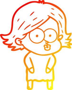 Bir insan tarafından somurtulmuş çizgi film kızı çizimi.