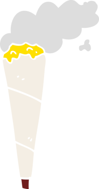 Bir insan tarafından çizilmiş marihuana esrarı.