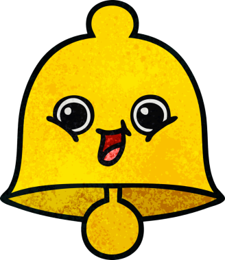 Bir insan tarafından çizilmiş eski grunge desenli bir çan.