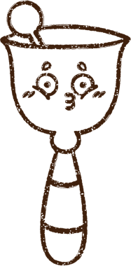 Bir insan tarafından çizilmiş çan kömürü çizimi