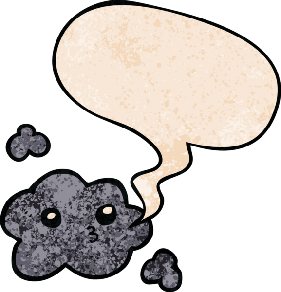 Bir insan tarafından çizilmiş geçmişe dönük konuşma baloncuklu şirin çizgi film bulutu.