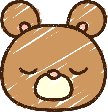 Bir insan tarafından çizilen Ayı Yüzlü Tebeşir