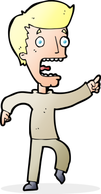 Bir insan tarafından çizilmiş karikatür.