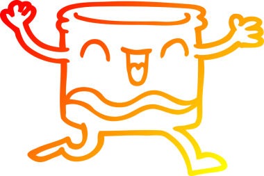 Bir insan tarafından çizilmiş mutlu bir viski bardağının çizimi.