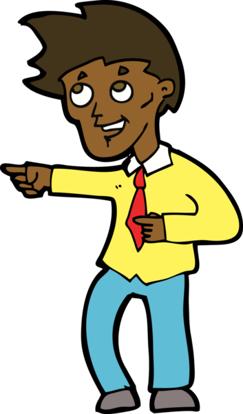 Bir insan tarafından çizilmiş komik ofis adamı.