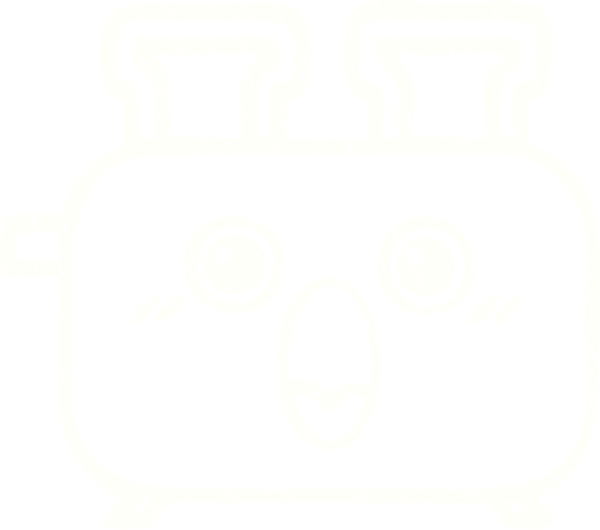 Bir insan tarafından çizilen tost makinesi tebeşiri