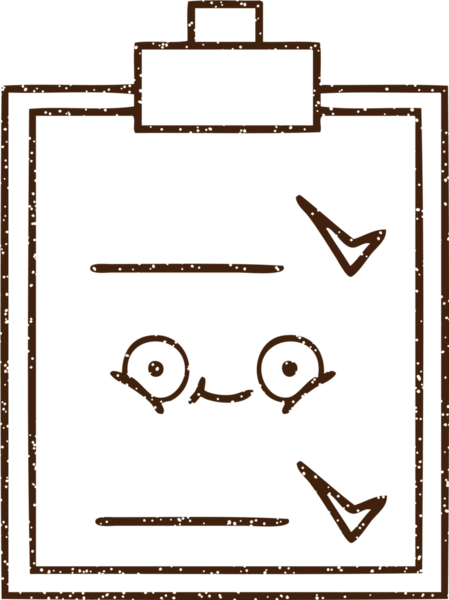 Bir insan tarafından çizilen Klip Tahtası Kömür Çizimi
