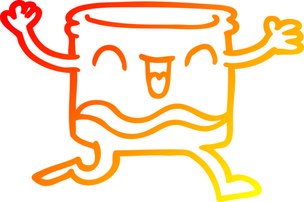 Bir insan tarafından çizilmiş mutlu bir viski bardağının çizimi.