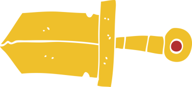 Bir insan tarafından çizilmiş karalama hançeri.