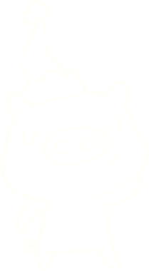 El sallayan Domuz Tebeşiri Bir insan tarafından çizilmiş