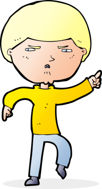 Bir insan tarafından çizilmiş rahatsız bir adam.