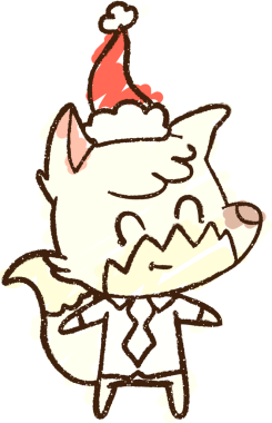 Bir insan tarafından çizilen Noel Köpeği Tebeşiri