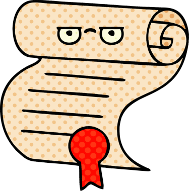 bir insan tarafından çizilmiş bir sözleşmenin çizgi roman tarzı