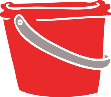 Bir insan tarafından çizilmiş karalama kovası.