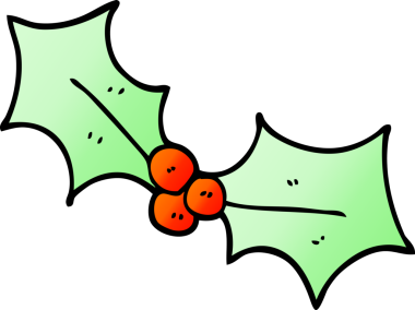 Bir insan tarafından çizilmiş Noel karalaması.