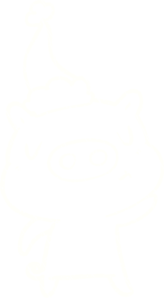 El sallayan Domuz Tebeşiri Bir insan tarafından çizilmiş