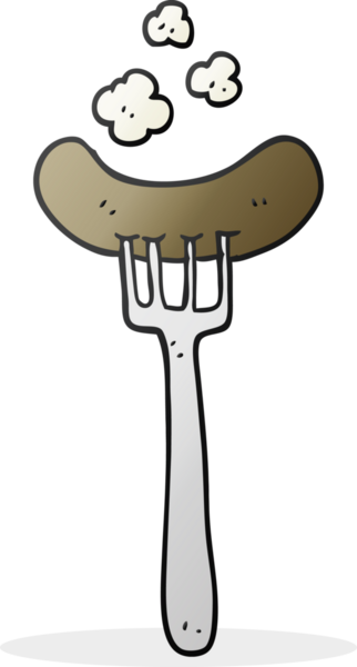 Bir insan tarafından çizilmiş serbest çizilmiş sosis.