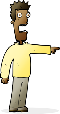 Bir insan tarafından çizilmiş karikatür.