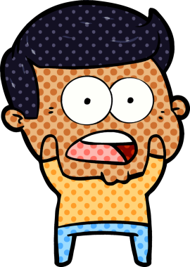 Bir insan tarafından çizilmiş bir karikatür.