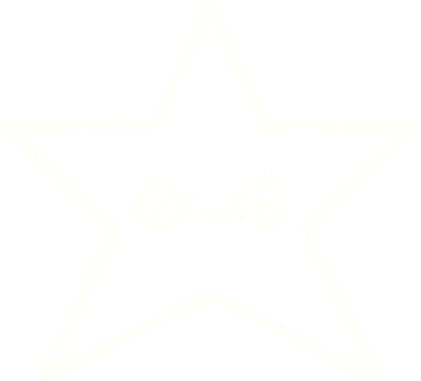 Bir insan tarafından çizilen Kızgın Yıldız Tebeşiri