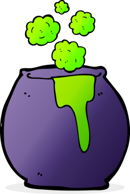 bir insan tarafından çizilmiş karikatür kazanı