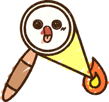 Bir insan tarafından çizilen Büyüteç Tebeşir Çizimi