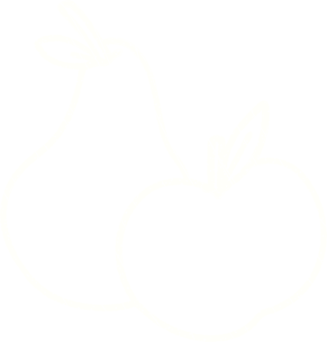 Bir insan tarafından çizilen meyve tebeşiri.