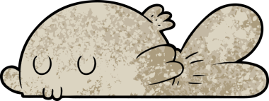 Bir insan tarafından çizilmiş şirin karikatür balığı.