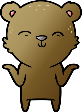 Bir insan tarafından çizilmiş bir çizgi film karakteri.