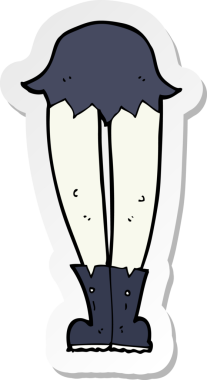 Bir insan tarafından çizilmiş vampir bacaklarının çıkartması.