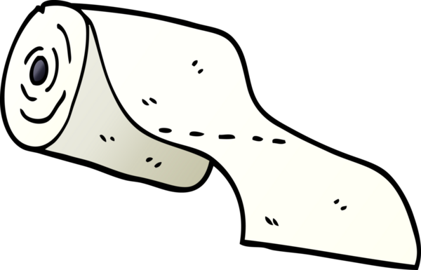 Bir insan tarafından çizilmiş tuvalet kağıdı karalaması.