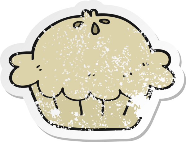 Bir insan tarafından çizilmiş karikatür turtasının gerilimli etiketi.