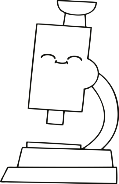 Bir insan tarafından çizilmiş bir mikroskop çizimi