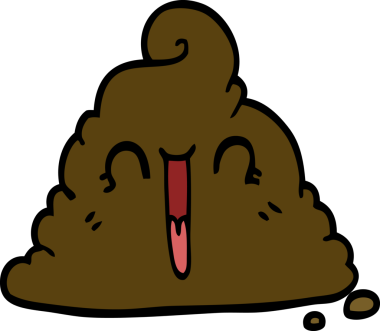 Bir insan tarafından çizilmiş karikatür kakası.