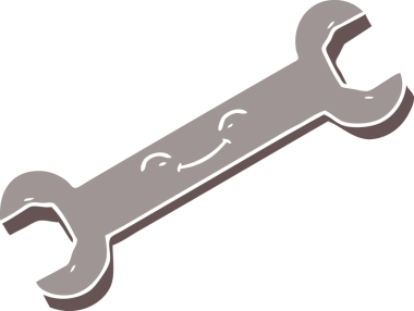 Bir insan tarafından çizilmiş düz renk çizgi film anahtarı