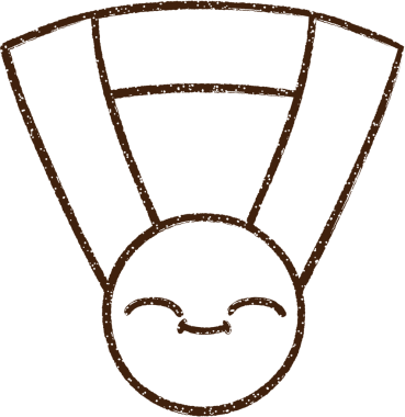 Bir insan tarafından çizilen Altın Madalya Kömür