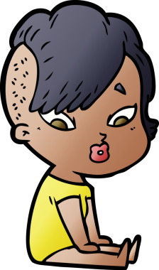 Bir insan tarafından çizilmiş bir karikatür.